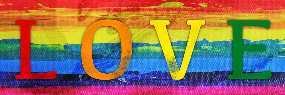 Rainbow Love art print by Marcus Prime for $57.95 CAD