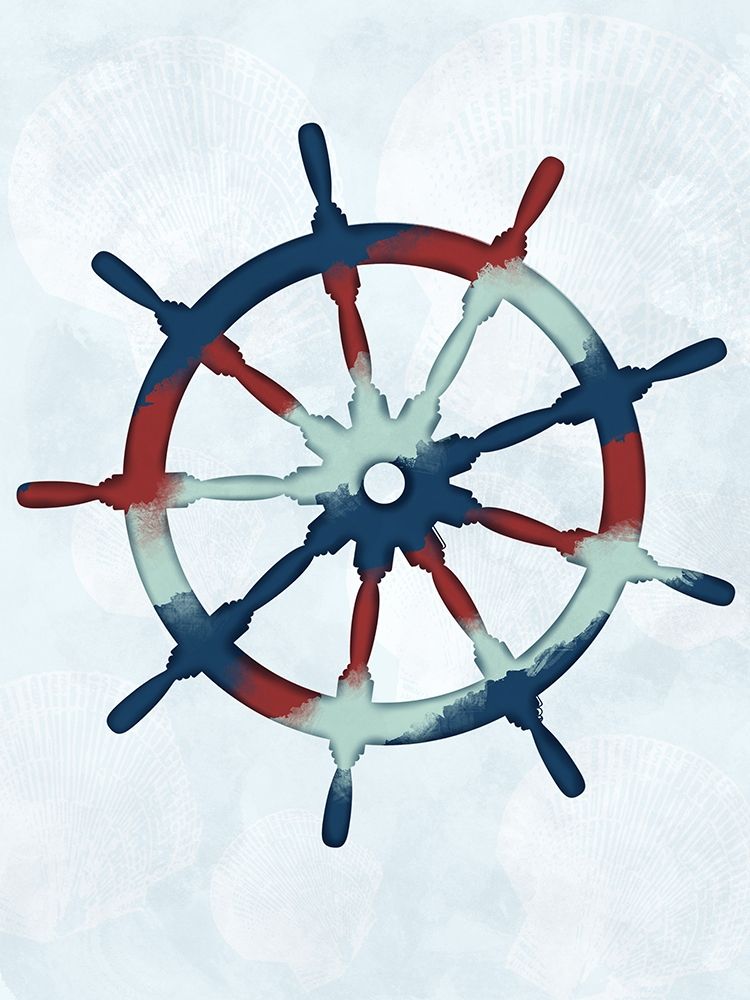 Stripped Ship Wheel art print by Marcus Prime for $57.95 CAD