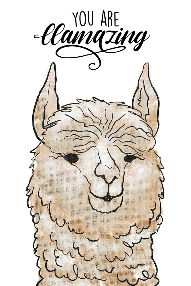 You Are Llamazing art print by Marcus Prime for $57.95 CAD