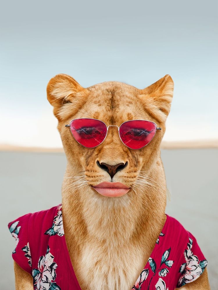 Fierce Lioness art print by Marcus Prime for $57.95 CAD