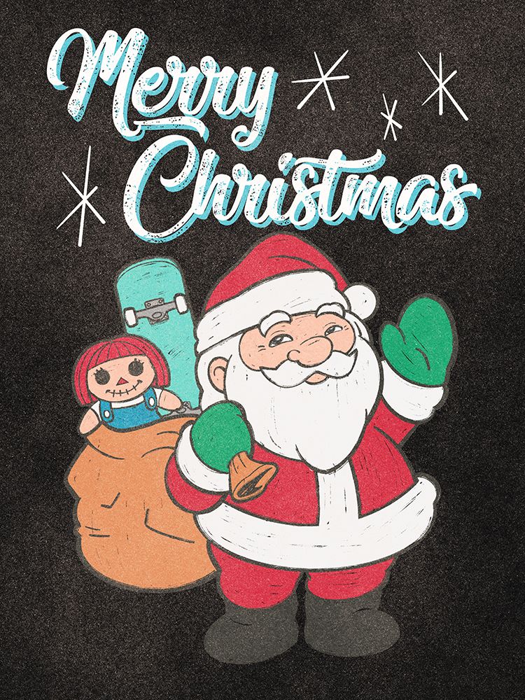 Vintage Christmas Santa art print by Marcus Prime for $57.95 CAD