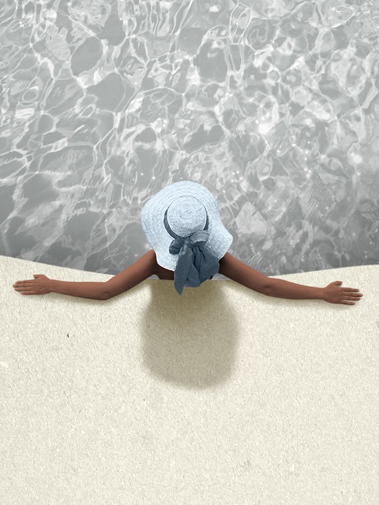 Relaxing By The Pool art print by Marcus Prime for $57.95 CAD