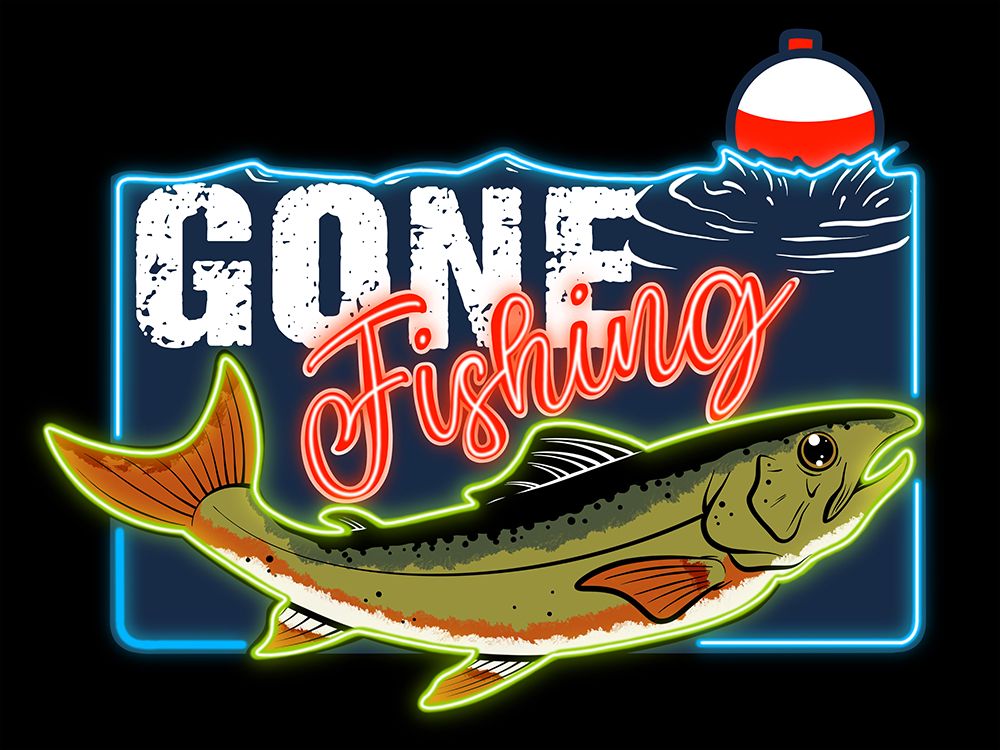 Gone Fishing art print by Marcus Prime for $57.95 CAD
