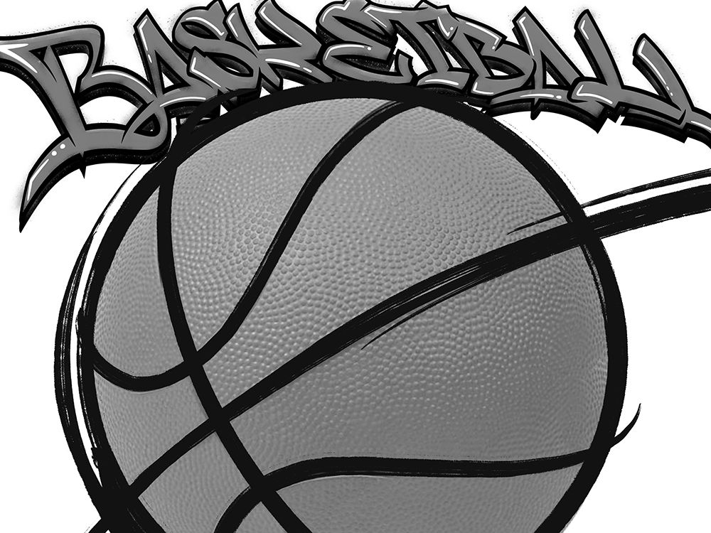 BW Graffiti Sports 1 art print by Marcus Prime for $57.95 CAD