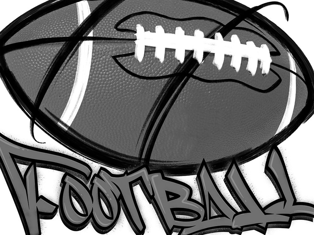 BW Graffiti Sports 3 art print by Marcus Prime for $57.95 CAD