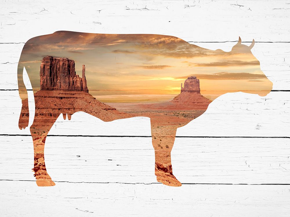 Cow Oasis art print by Marcus Prime for $57.95 CAD