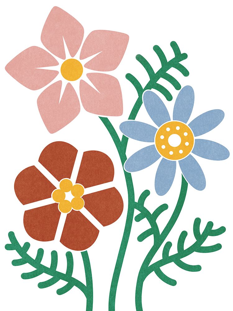 Vintage Split Blooms art print by Marcus Prime for $57.95 CAD