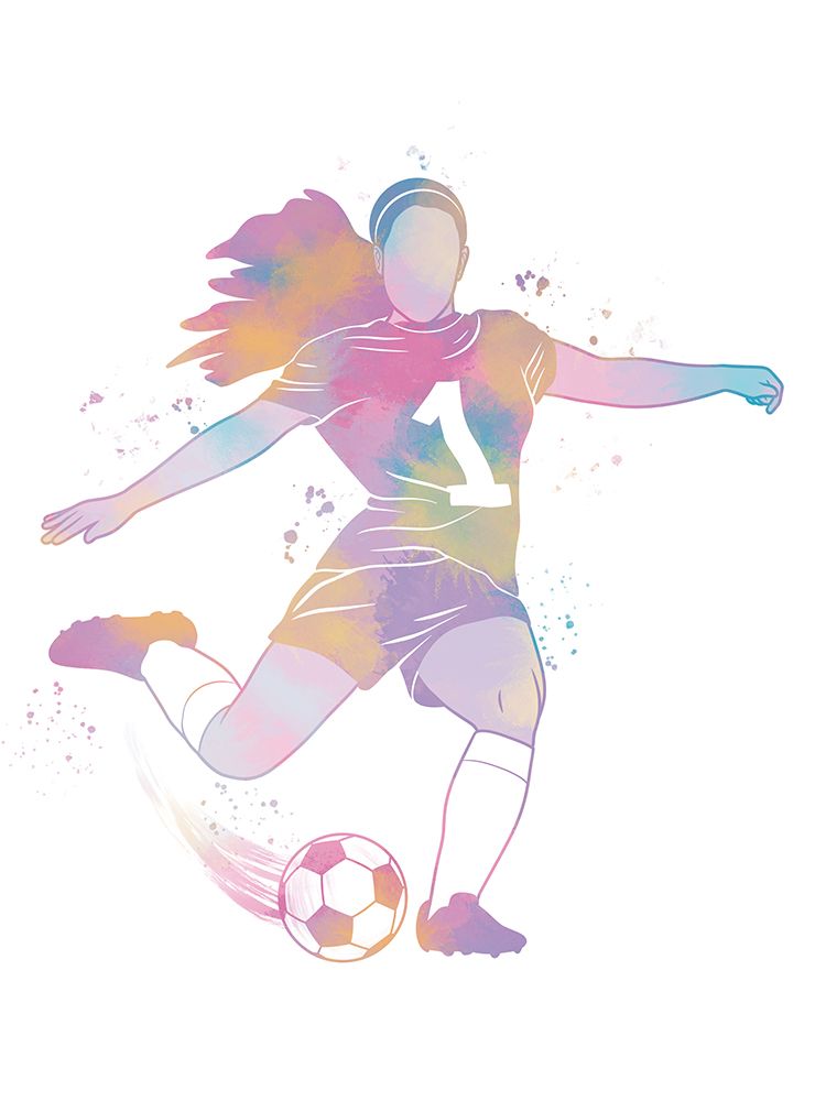 Bright Soccer Player art print by Marcus Prime for $57.95 CAD