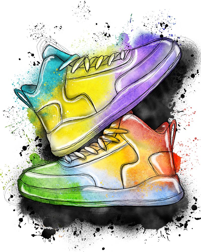Splattered Shoes 1 art print by Marcus Prime for $57.95 CAD