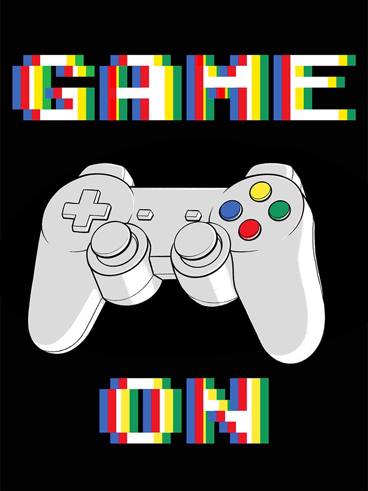 Colorful Game On 1 art print by Marcus Prime for $57.95 CAD