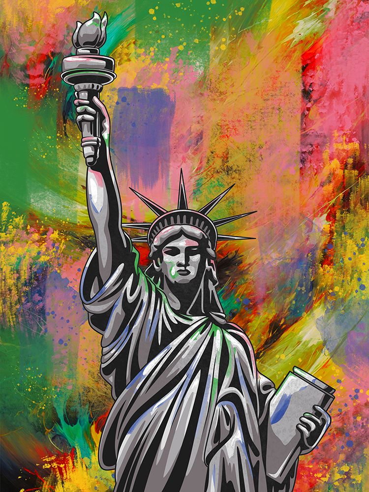 Painted Liberty art print by Marcus Prime for $57.95 CAD