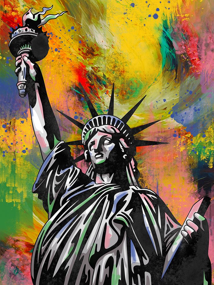 Painted Liberty 2 art print by Marcus Prime for $57.95 CAD