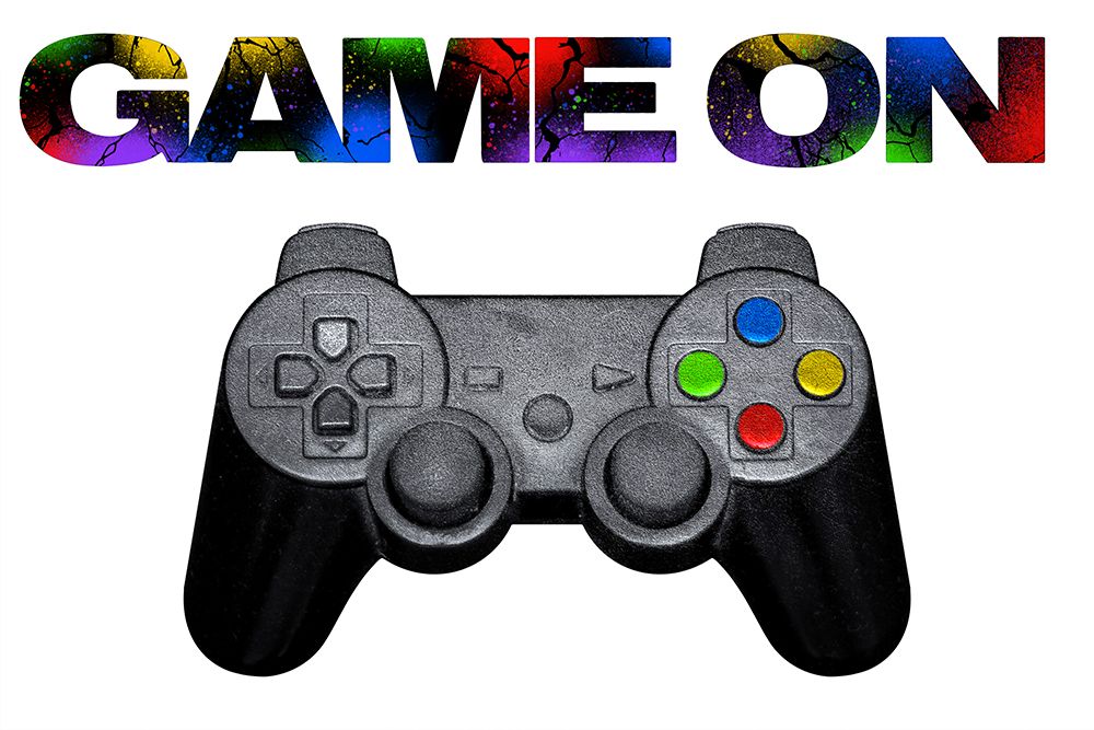 Game On Splatter 1 art print by Marcus Prime for $57.95 CAD