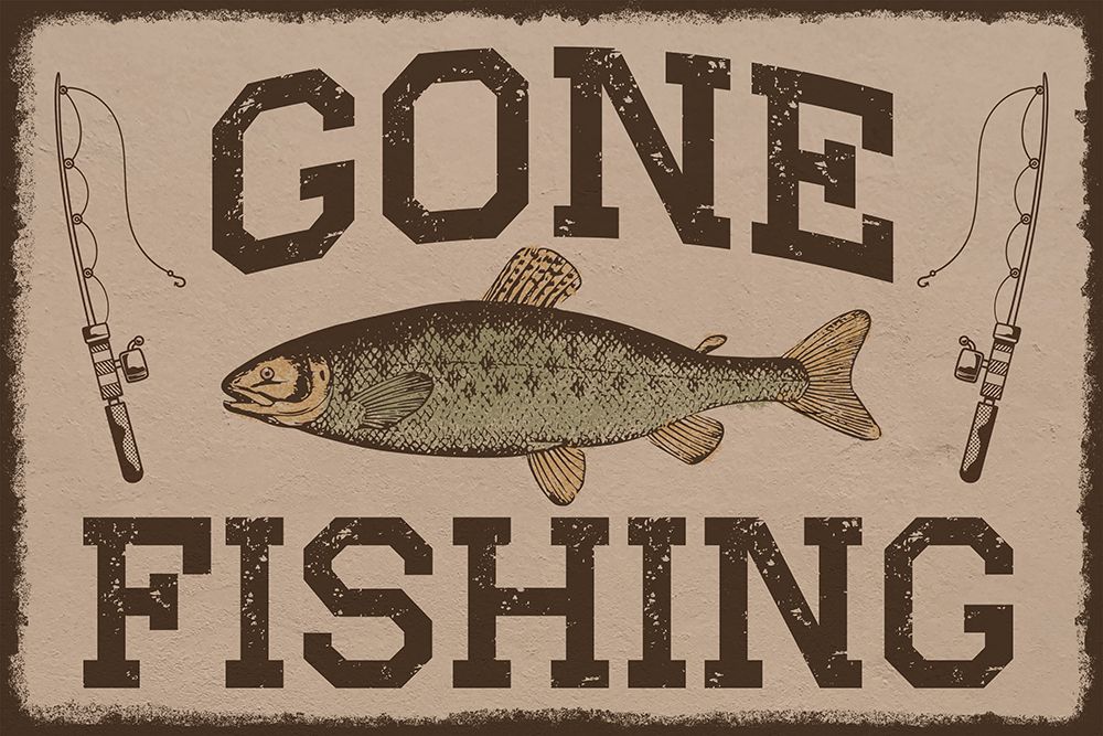Gone Fishing art print by Marcus Prime for $57.95 CAD