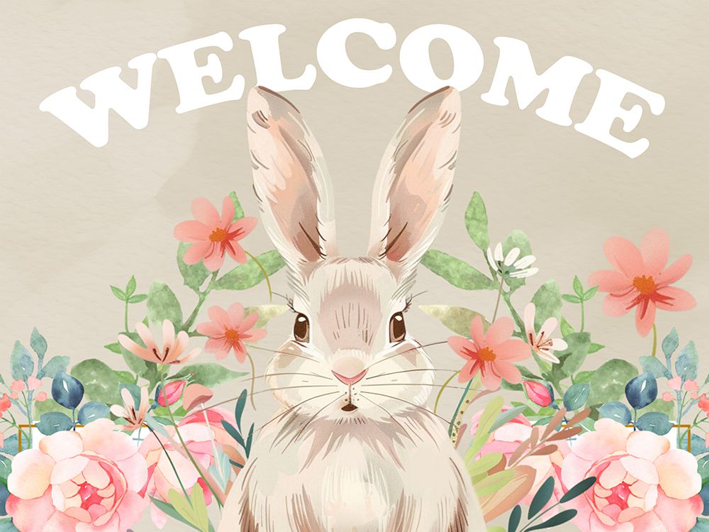 Welcome Bunny art print by Marcus Prime for $57.95 CAD