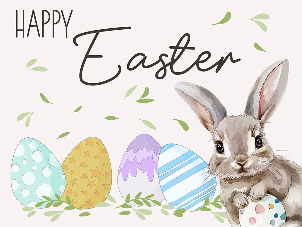Happy Easter Bunny art print by Marcus Prime for $57.95 CAD