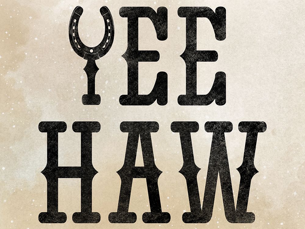 Yee Haw Horseshoe art print by Marcus Prime for $57.95 CAD