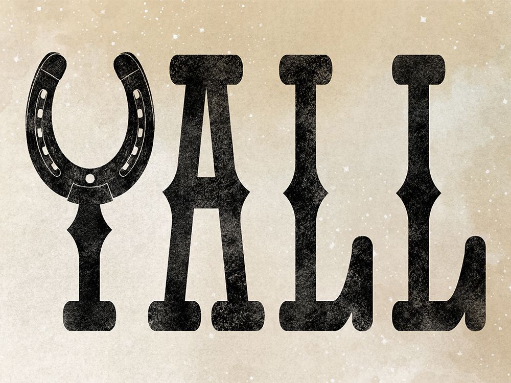 Yall Horseshoe art print by Marcus Prime for $57.95 CAD