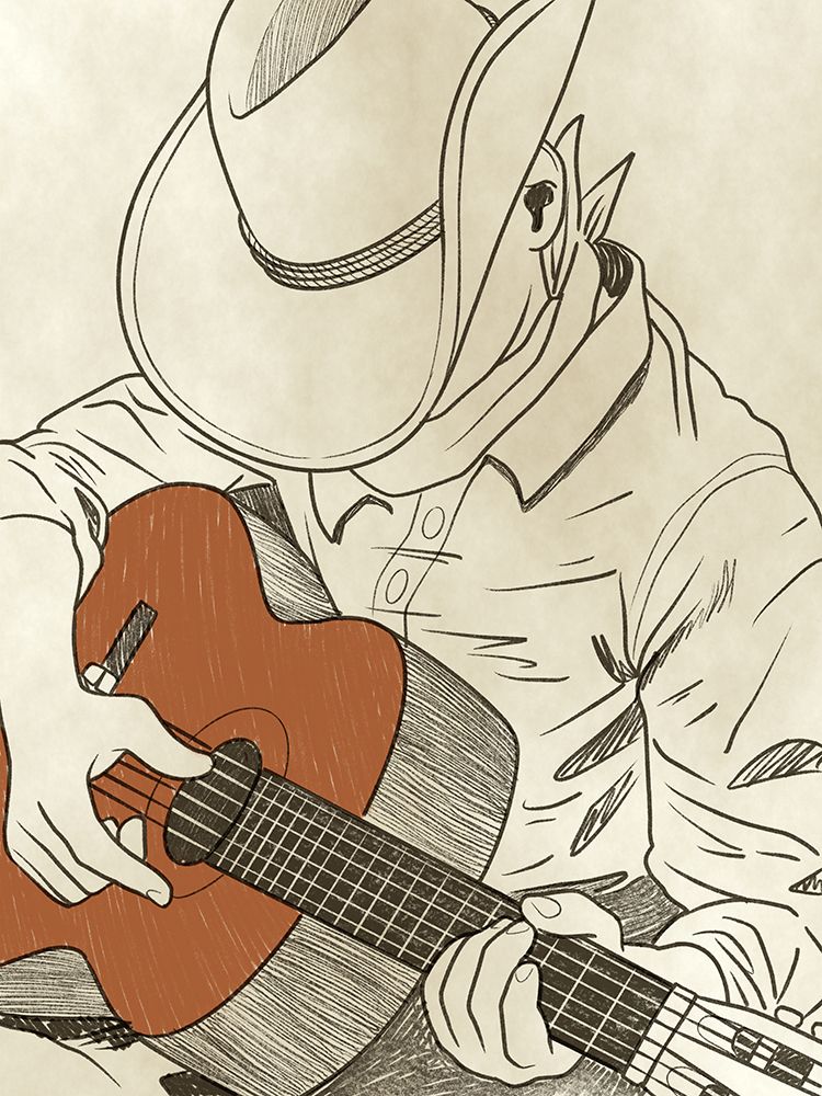 Western Musician art print by Marcus Prime for $57.95 CAD