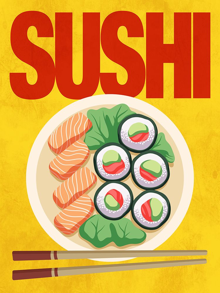 Sushi And Chopsticks art print by Marcus Prime for $57.95 CAD