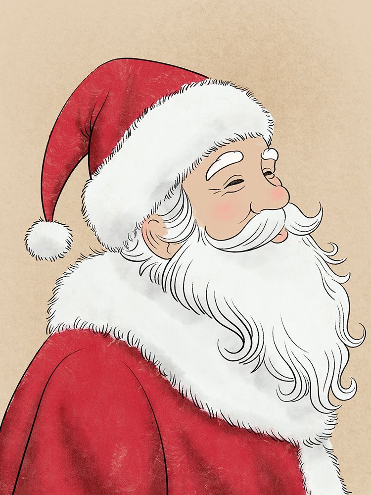 Joyful Santa 1 art print by Marcus Prime for $57.95 CAD