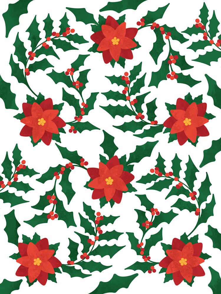Poinsettia Celebration art print by Marcus Prime for $57.95 CAD