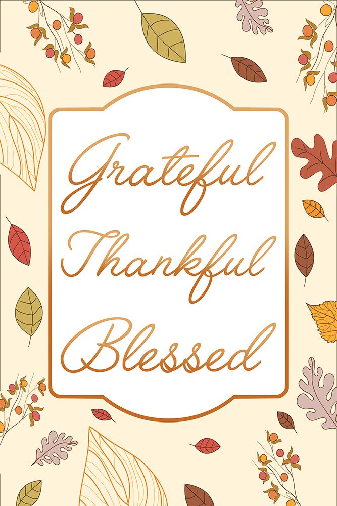 Grateful Thankful Blessed art print by Marcus Prime for $57.95 CAD