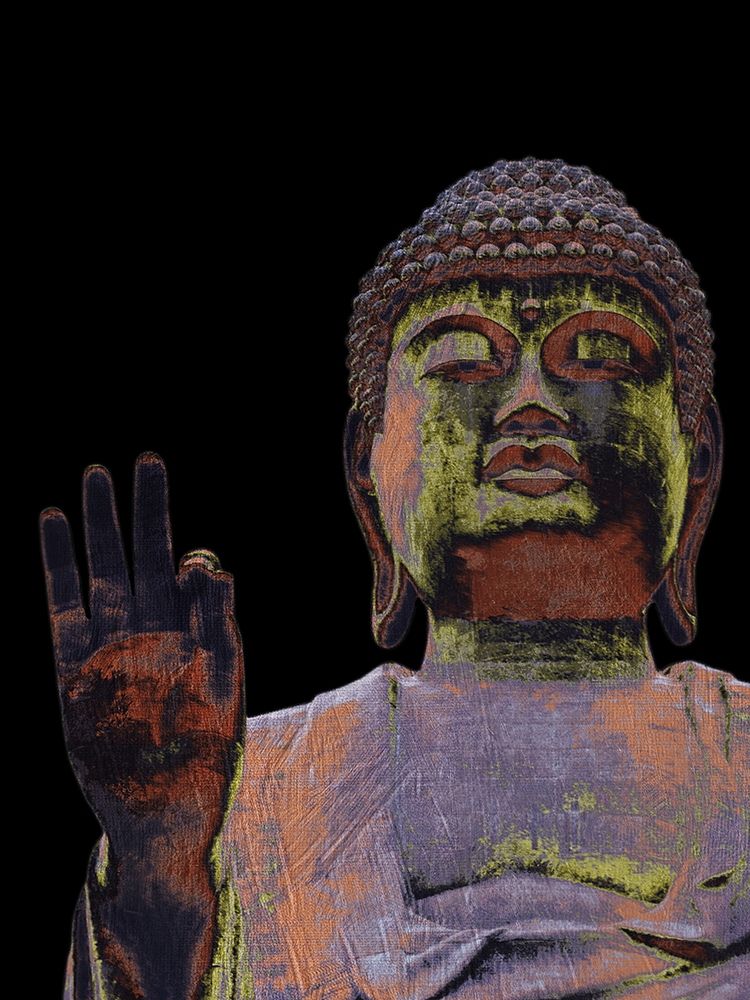 Painted Buddha art print by Marcus Prime for $57.95 CAD