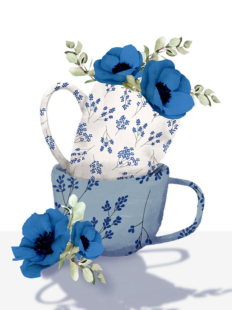 Mugs And Florals art print by Marcus Prime for $57.95 CAD