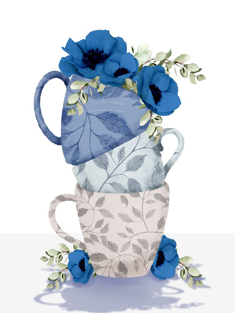 Mugs And Florals 2 art print by Marcus Prime for $57.95 CAD