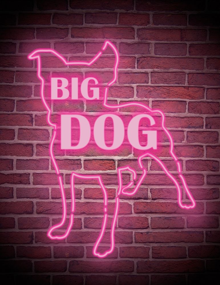 Neon Big Dog art print by Marcus Prime for $57.95 CAD