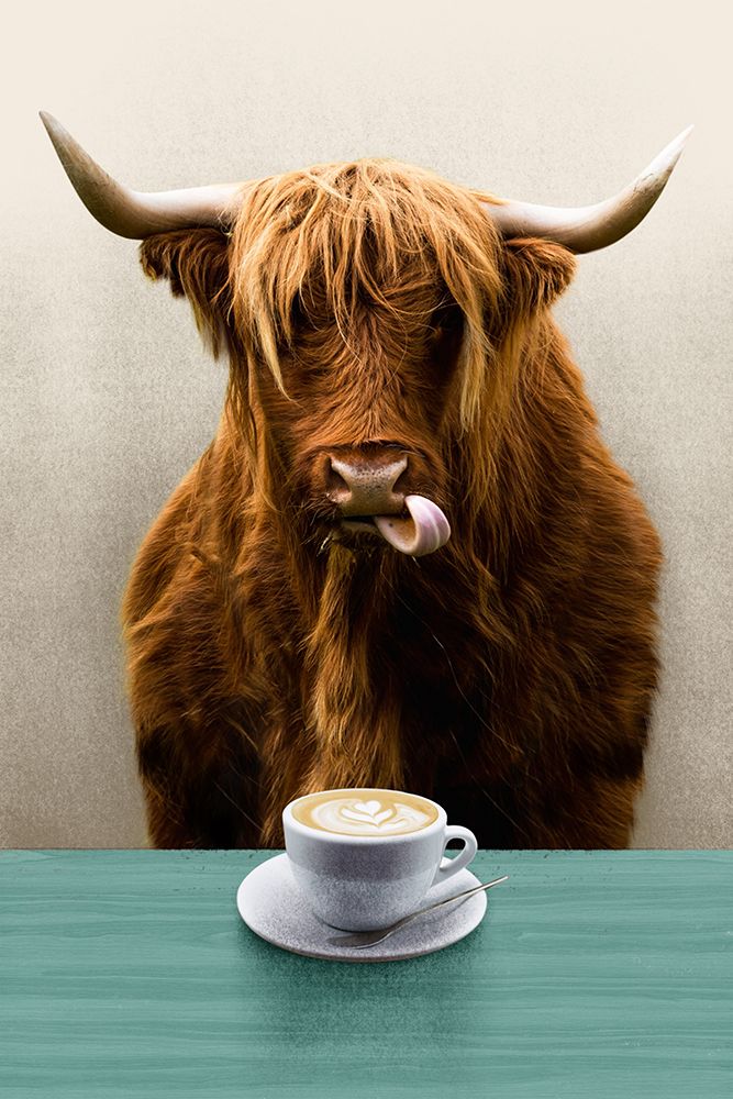 Coffee Cattle 2 art print by Marcus Prime for $57.95 CAD