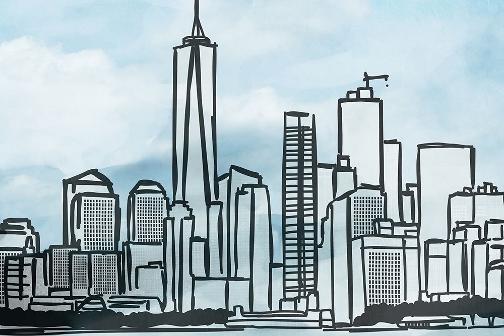 Illustrated New York art print by Marcus Prime for $57.95 CAD