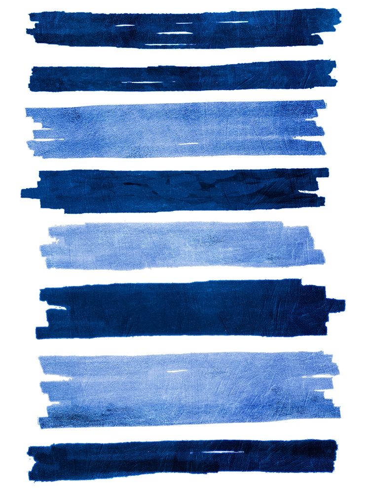 Indigo Rolling Streaks art print by Marcus Prime for $57.95 CAD