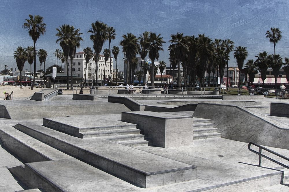 Venice Skating 1 art print by Marcus Prime for $57.95 CAD