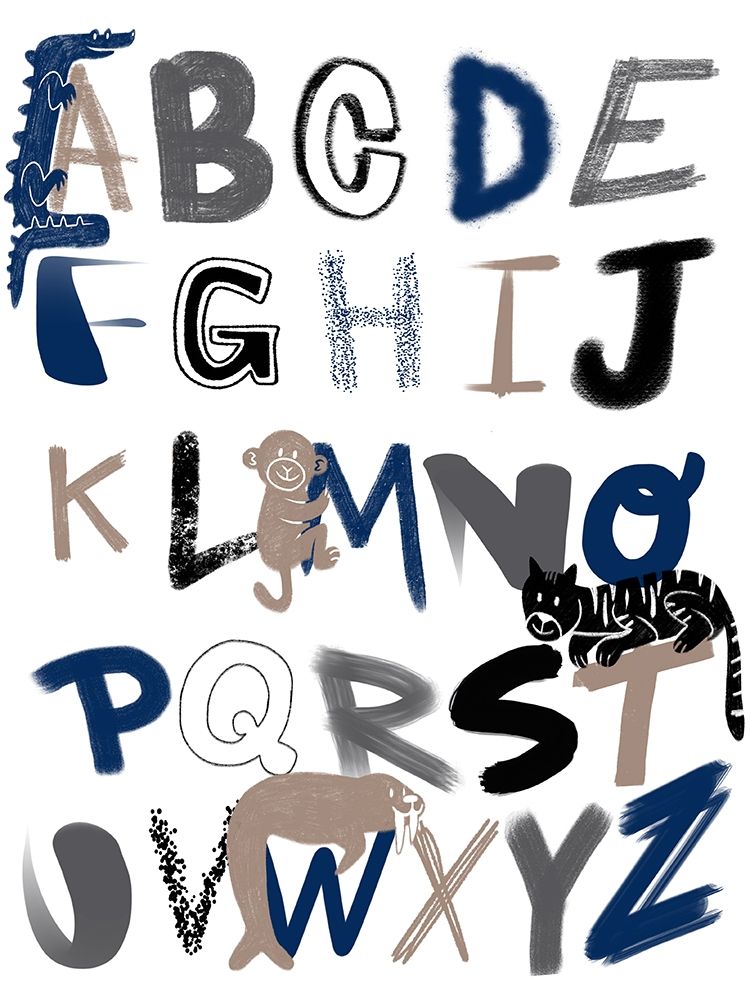 Critter Alphabet 1 art print by Marcus Prime for $57.95 CAD
