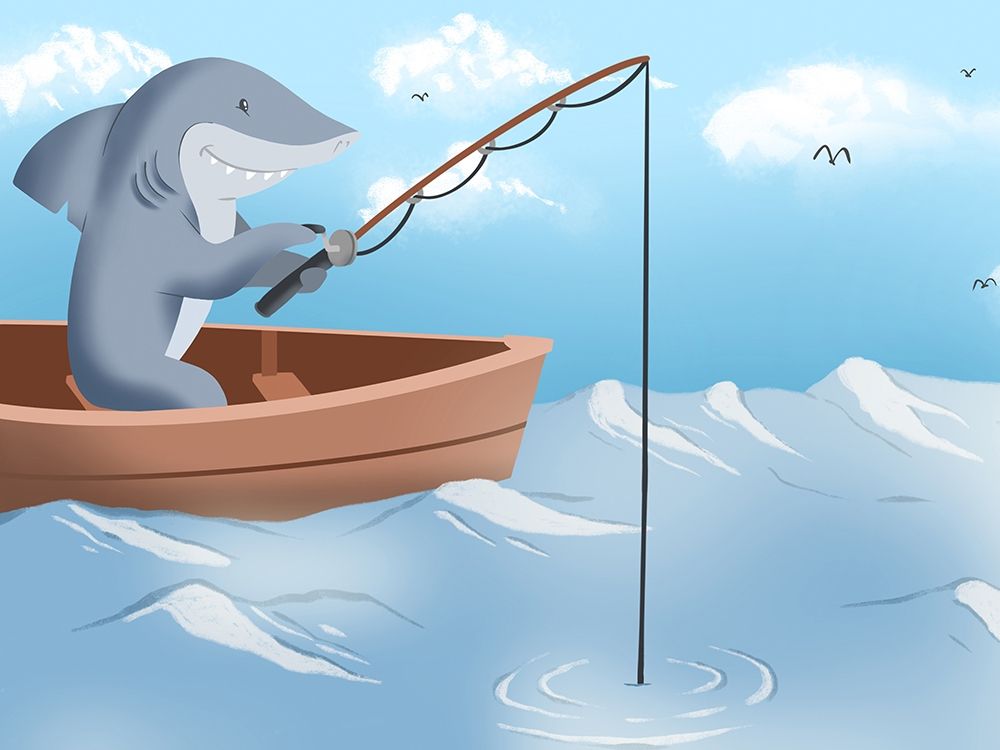 Gone Fishing art print by Marcus Prime for $57.95 CAD