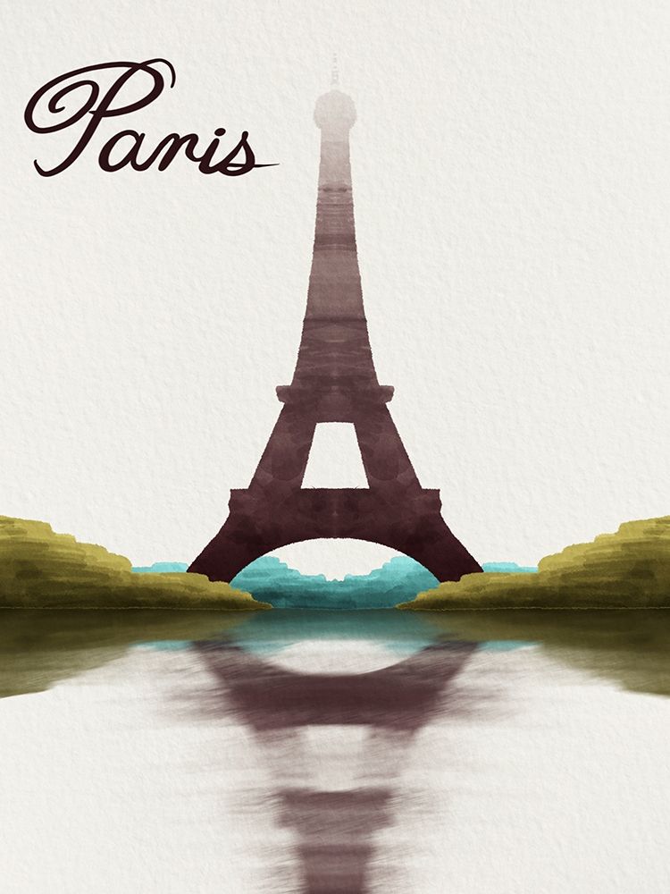 Watercolored Paris art print by Marcus Prime for $57.95 CAD