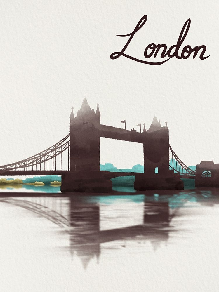 Watercolored London art print by Marcus Prime for $57.95 CAD