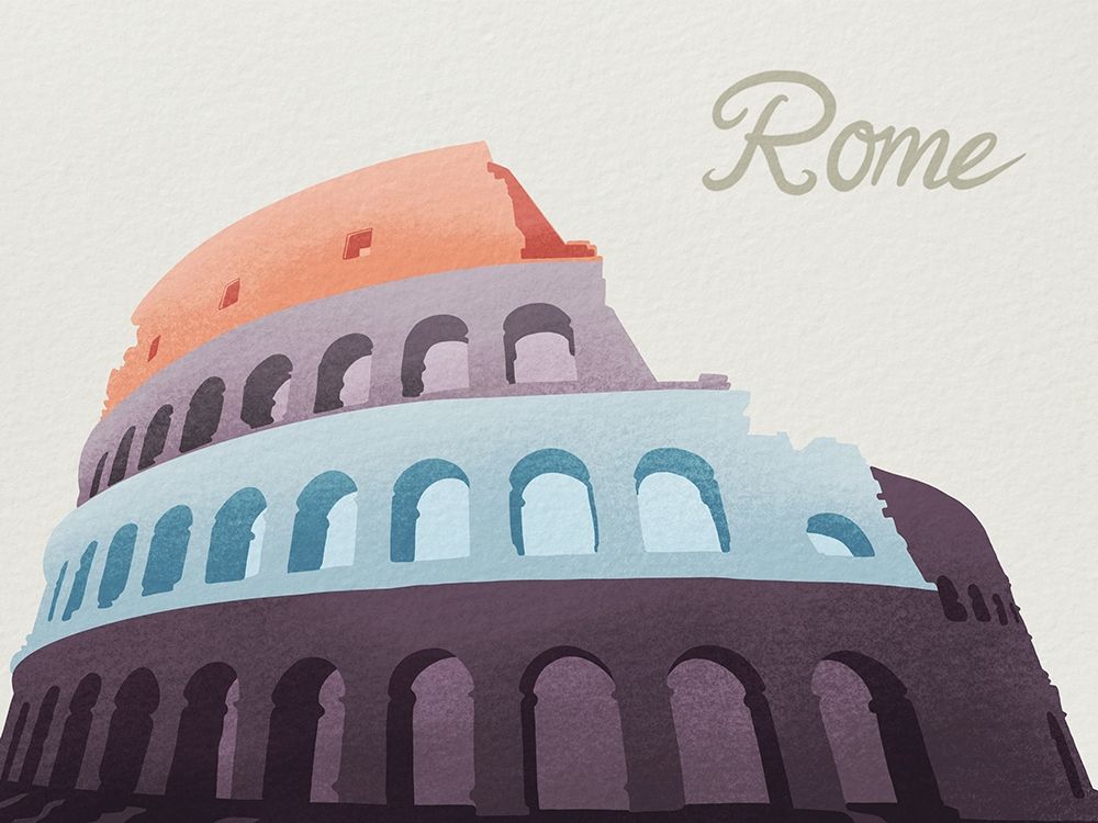 Colorful Rome 1 art print by Marcus Prime for $57.95 CAD