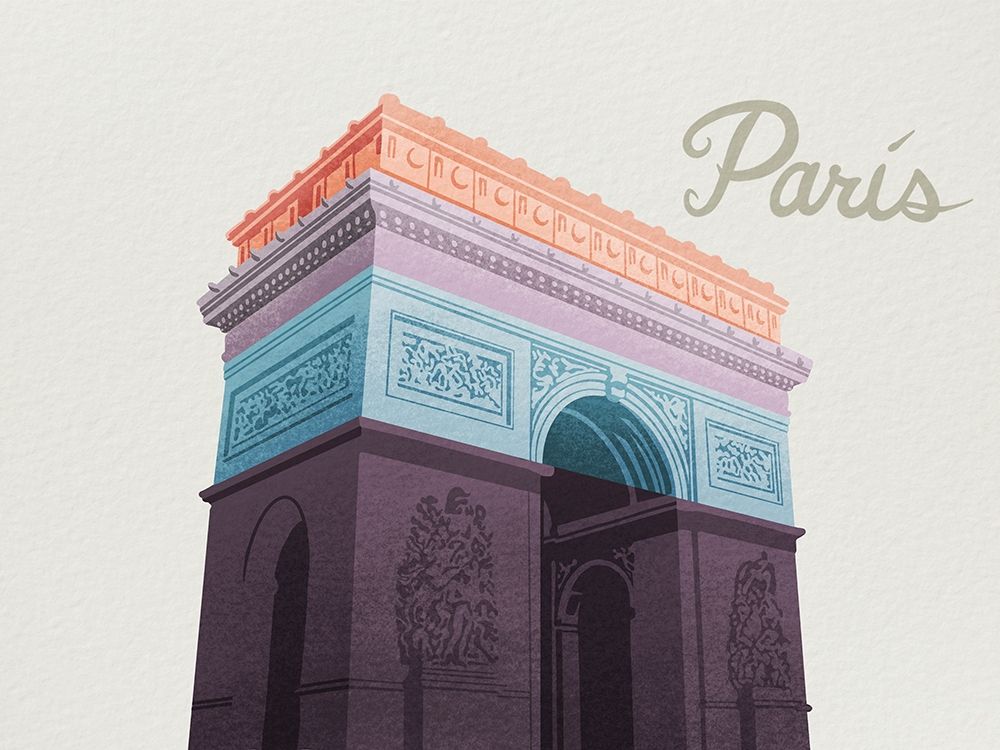 Colorful Paris 1 art print by Marcus Prime for $57.95 CAD