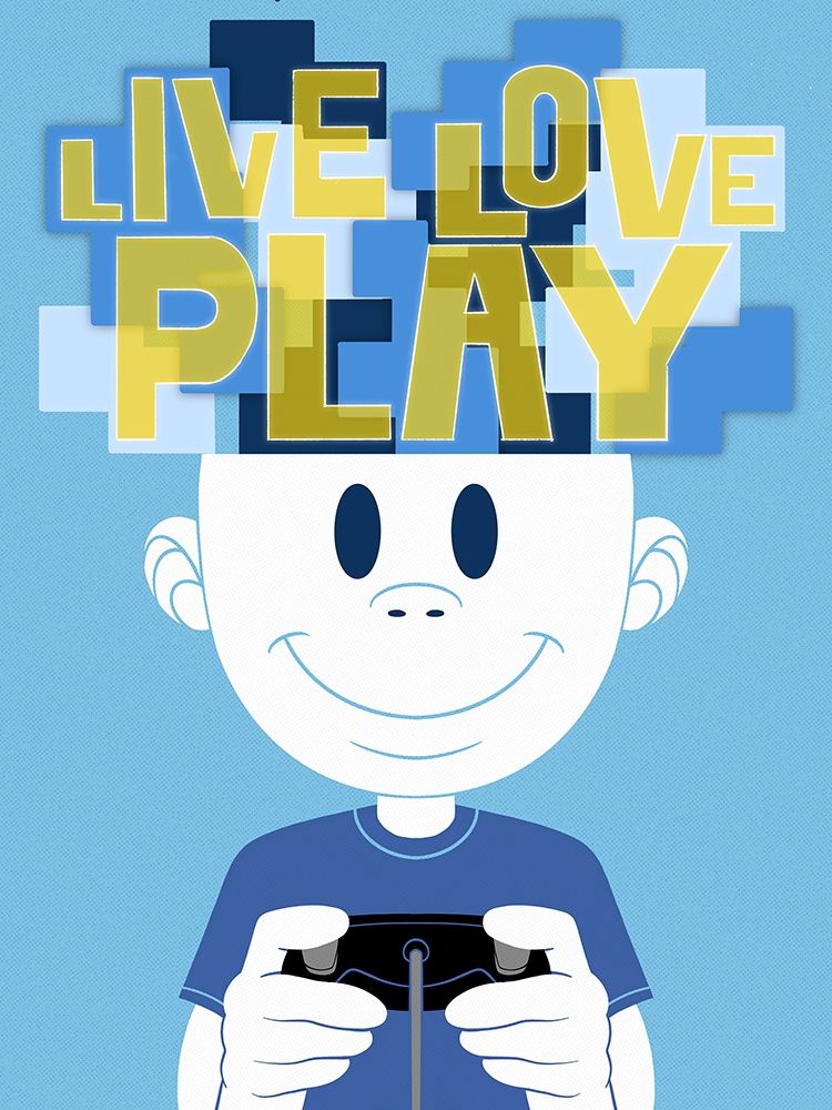 Live Love Play 1 art print by Marcus Prime for $57.95 CAD