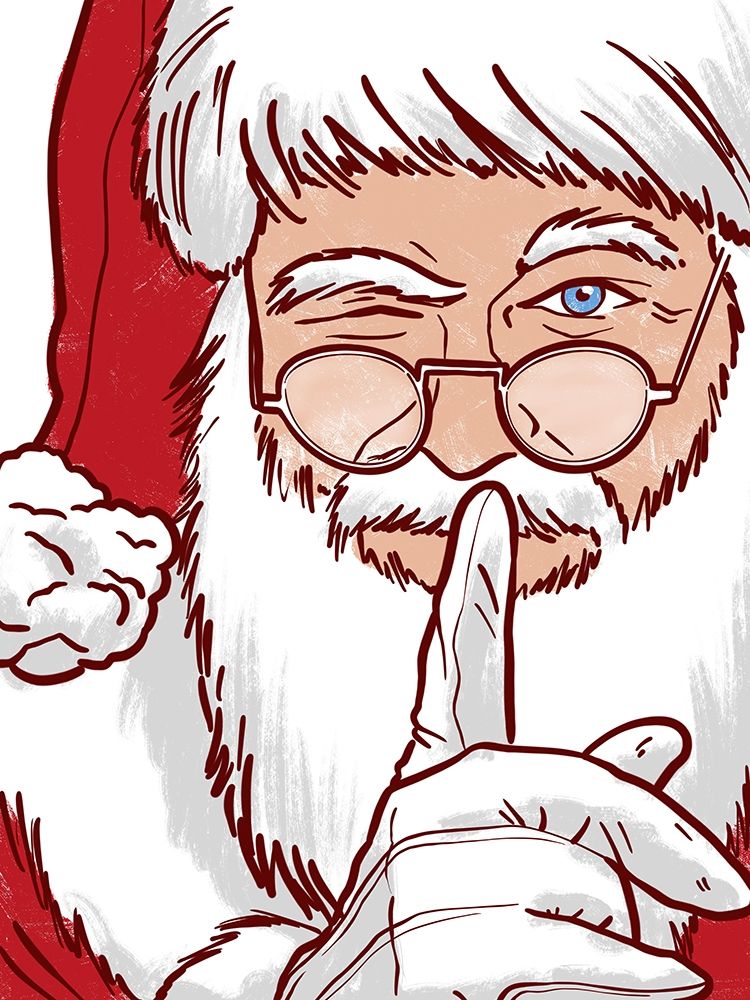 Santas Secret art print by Marcus Prime for $57.95 CAD
