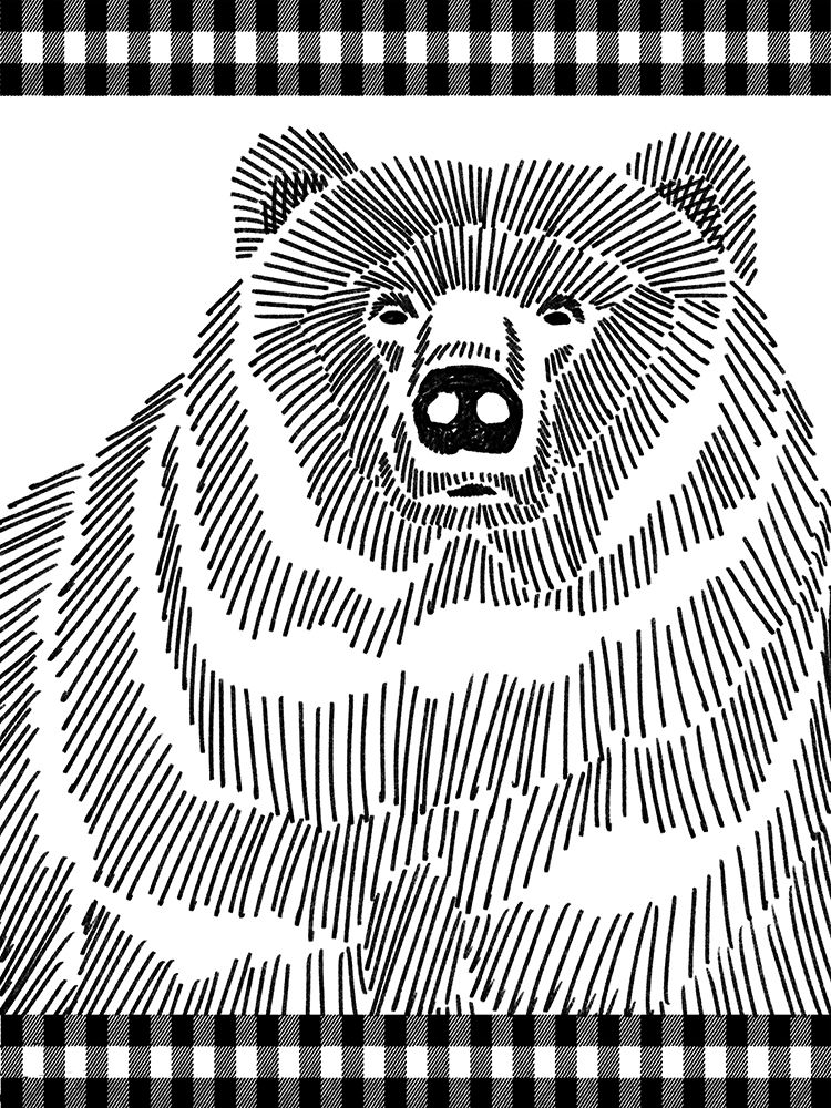 Checkered Bear 1 art print by Marcus Prime for $57.95 CAD