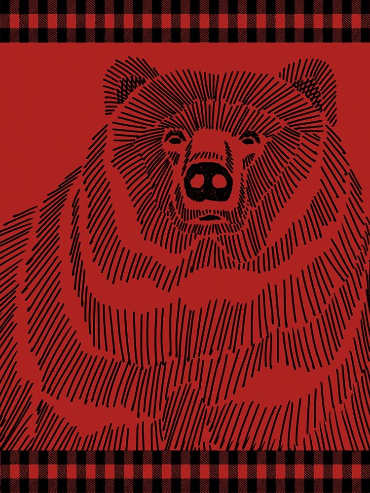 Checkered Bear 2 art print by Marcus Prime for $57.95 CAD
