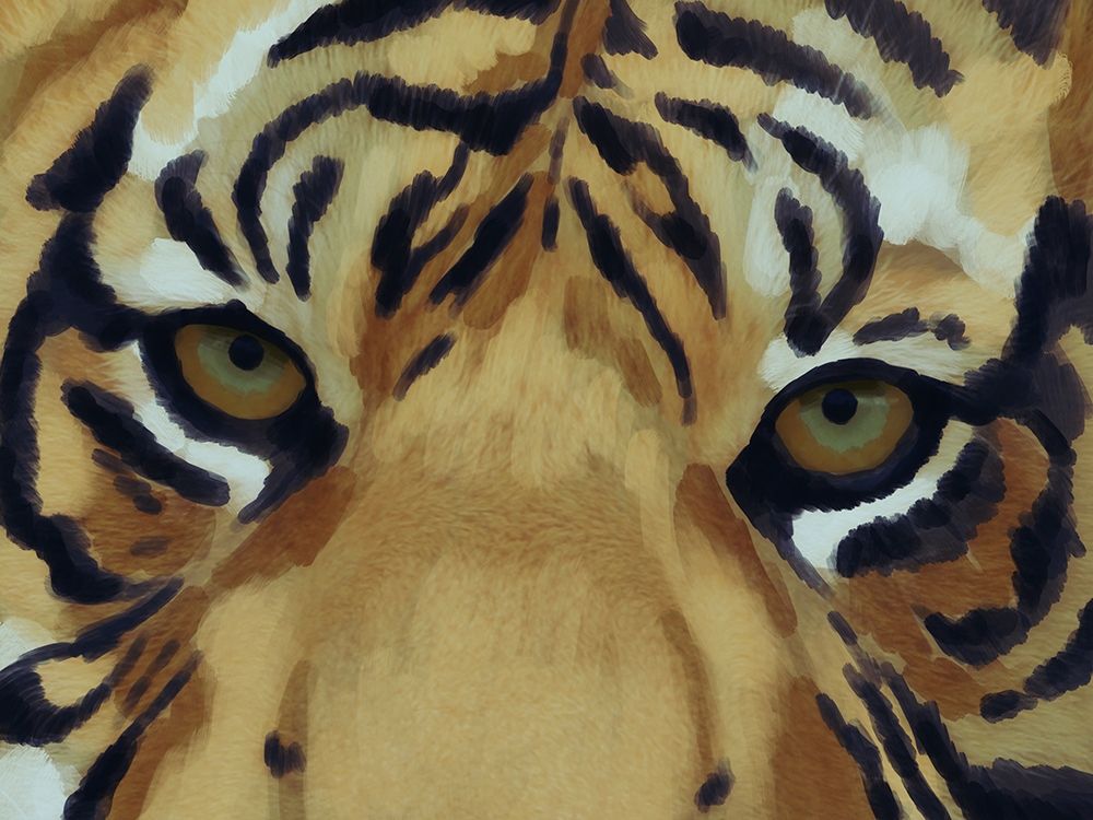 Tiger Burst 1 art print by Marcus Prime for $57.95 CAD