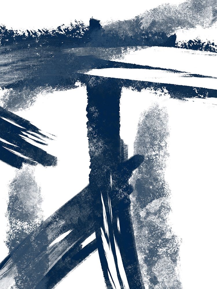 Navy Striking Seams 1 art print by Marcus Prime for $57.95 CAD