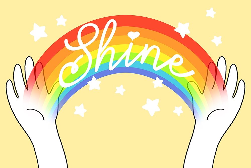 Rainbow Shine art print by Marcus Prime for $57.95 CAD