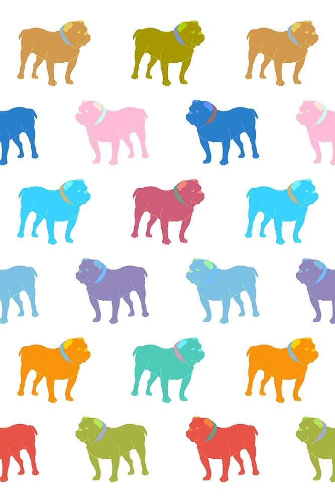 Bulldog Pattern 1 art print by Marcus Prime for $57.95 CAD