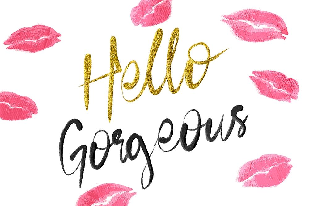 Glitter Hello Kisses art print by Marcus Prime for $57.95 CAD